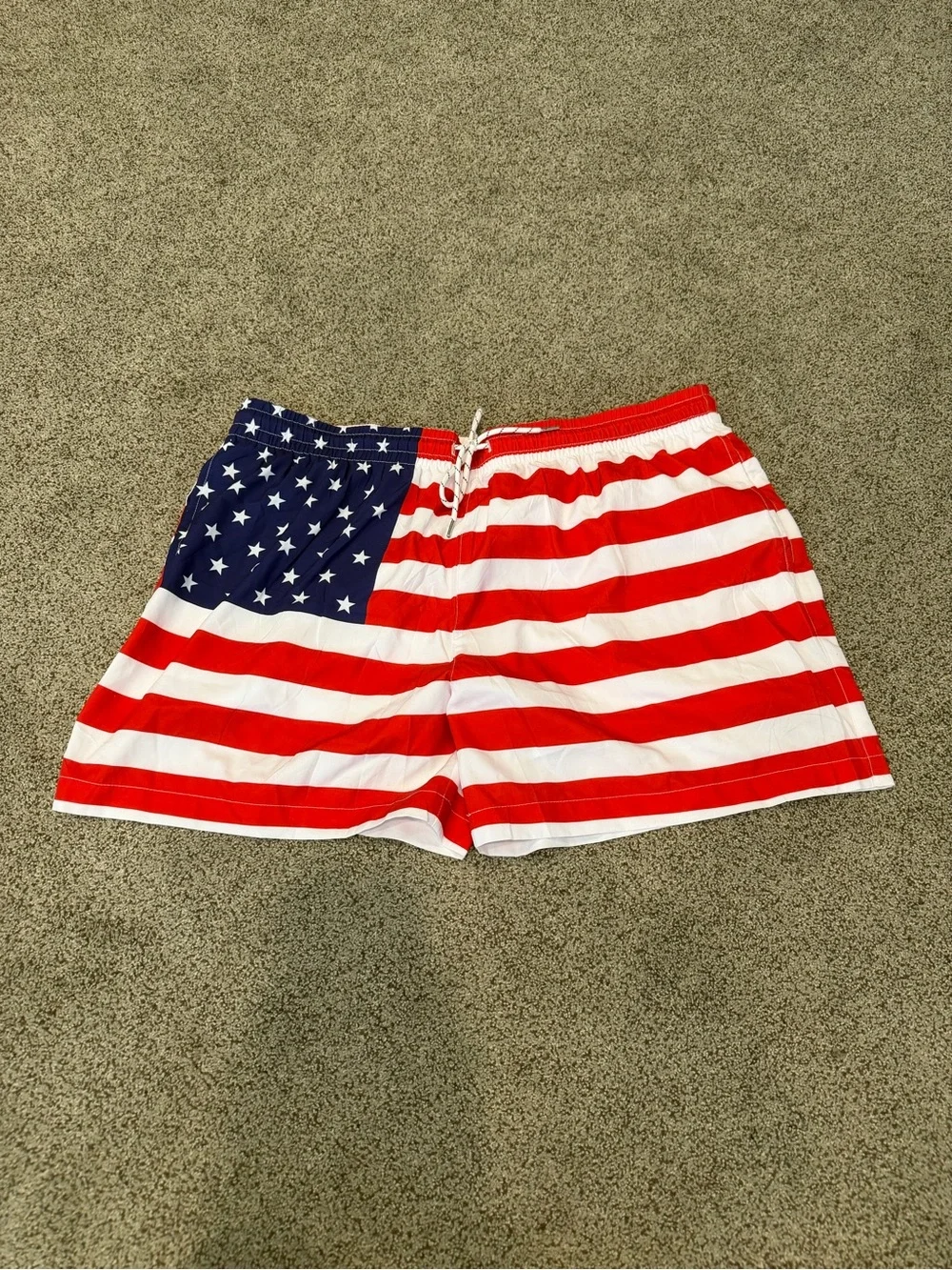 Men's American Flag Swim Shorts - Red, White & Blue